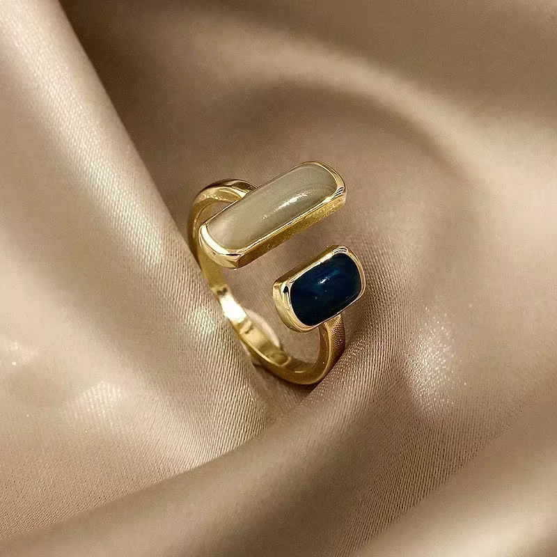Bagues en perles d'imitation minimalistes pour femmes, mode coréenne, bagues en perles irrégulières,