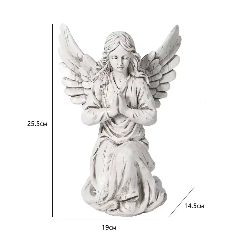 Nouvelle décoration de la maison, ange religieux, artisanat nordique en résine, cadeaux, embellissem