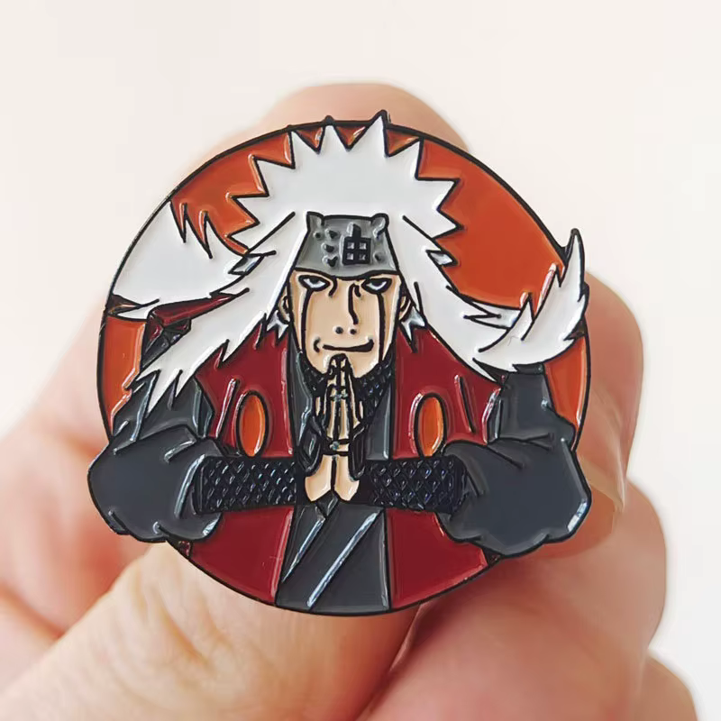 Naruto JIRAIYA – épingles en émail, broche de personnage Kawaii pour vêtements, sac à dos, Badges à 