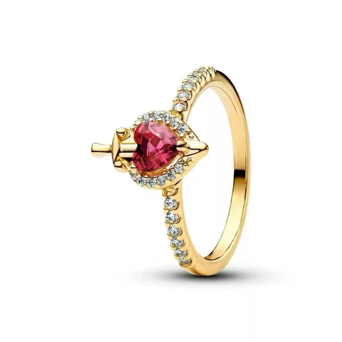 Bague Fleur 2026 de Luxe en Argent Sterling 925, Bague en Forme de Cœur, Cadeau Fête des Mères, Bijo