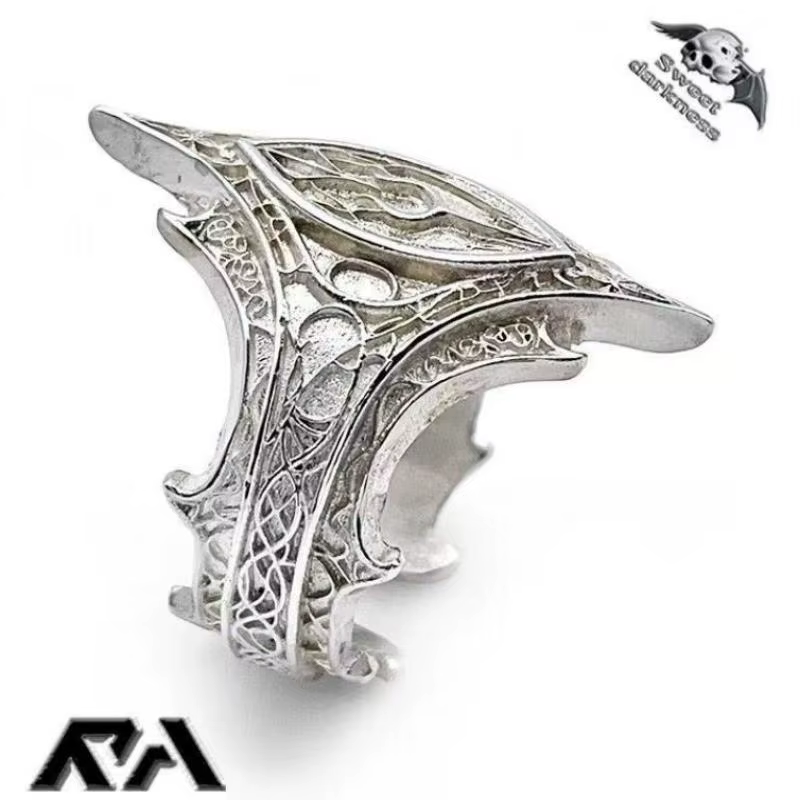 Bague ouverte Vintage personnalisée à motif irrégulier, Style gothique, bijoux pour hommes et femmes