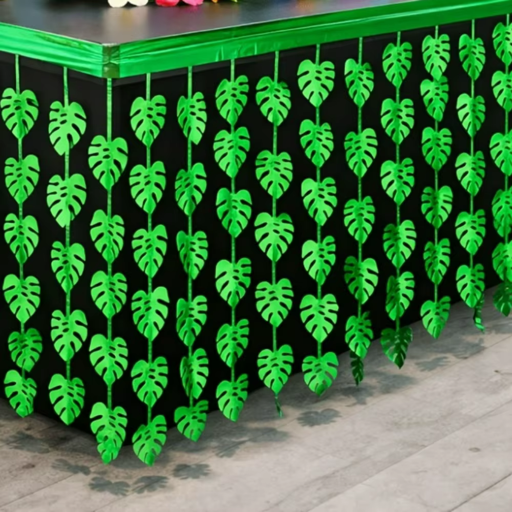 Décorations de table sur le thème tropical, adaptées aux fêtes, mariages, décorations d'été et décor