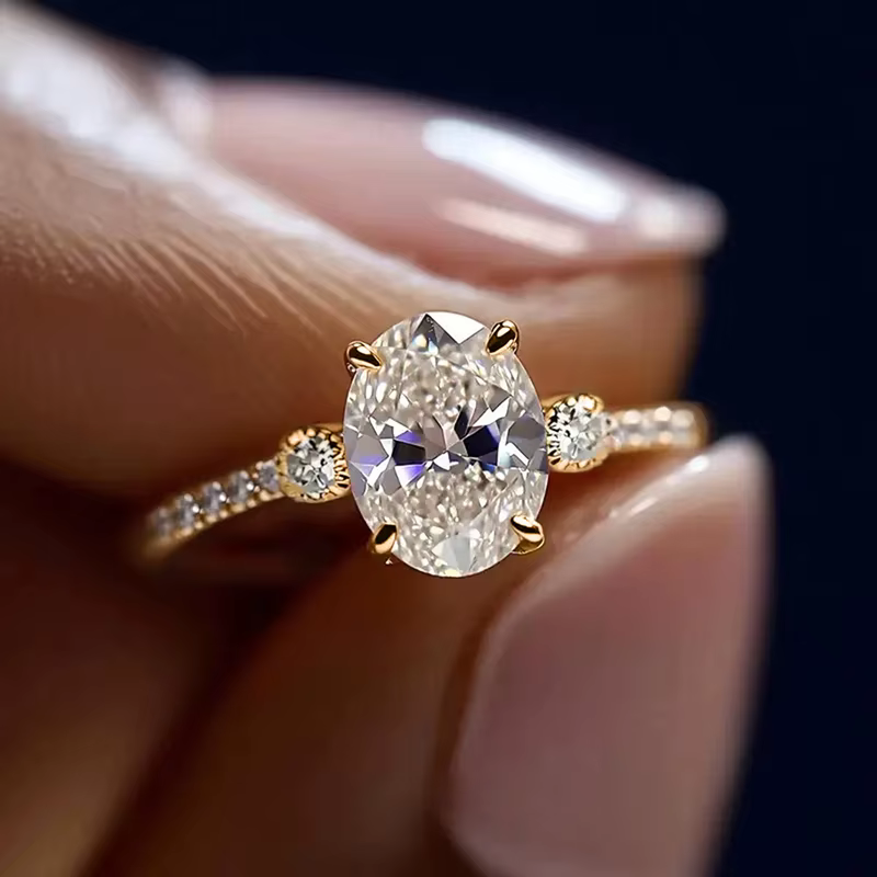 Huitan – bague couleur or pour femmes, accessoires de conception Simple incrustés de zircone cubique