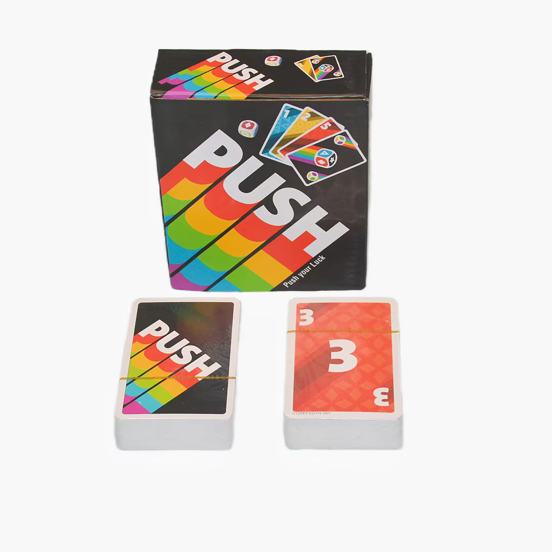 《Push 2024》 Jeu de cartes, Jeu de société, Jeu interactif, Disponible en 6 langues comprenant Anglai
