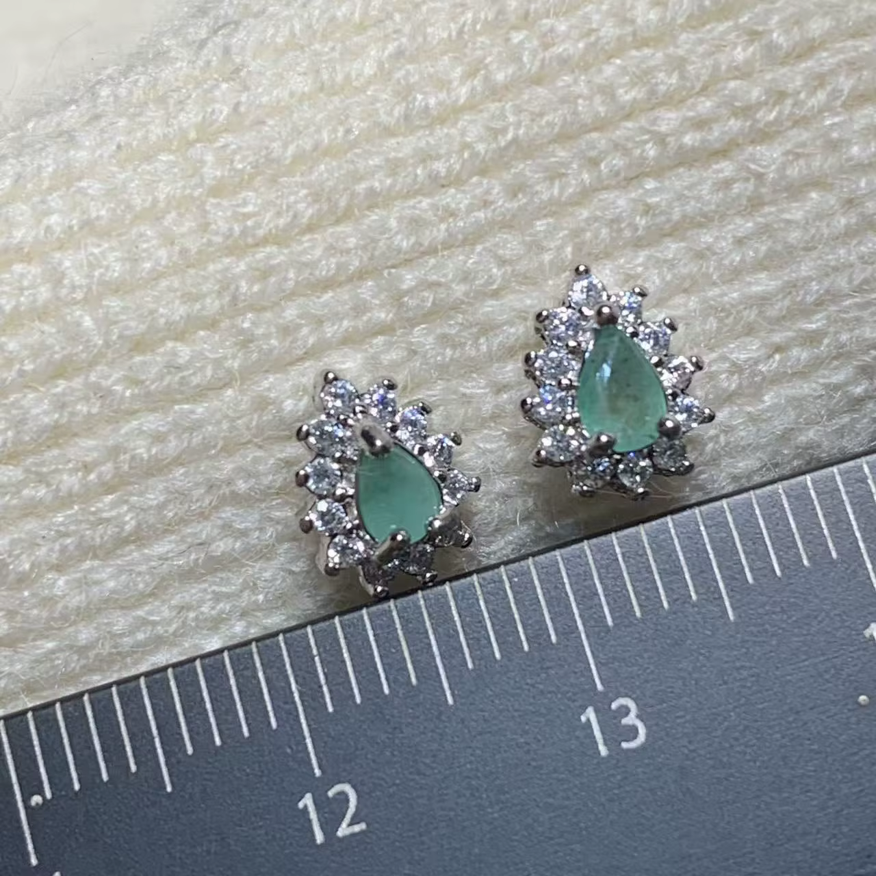 Boucles d'oreilles en émeraude naturelle 555x3MM, en argent 925, pour femmes, en argent Sterling 925
