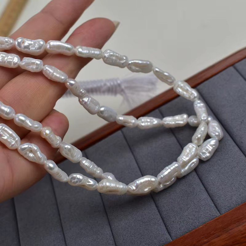 Perles d'eau douce baroques naturelles, perles Biwa, perles en vrac pour femmes, fabrication de bijo