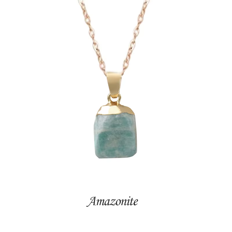 Ensemble de bijoux en pierre naturelle, pendentif en cristal, collier, boucles d'oreilles, matiques,