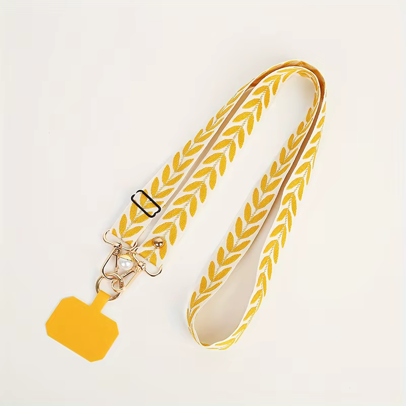 Cordon de téléphone portable réglable avec pendentif perle, multifonctionnel, bandoulière universell