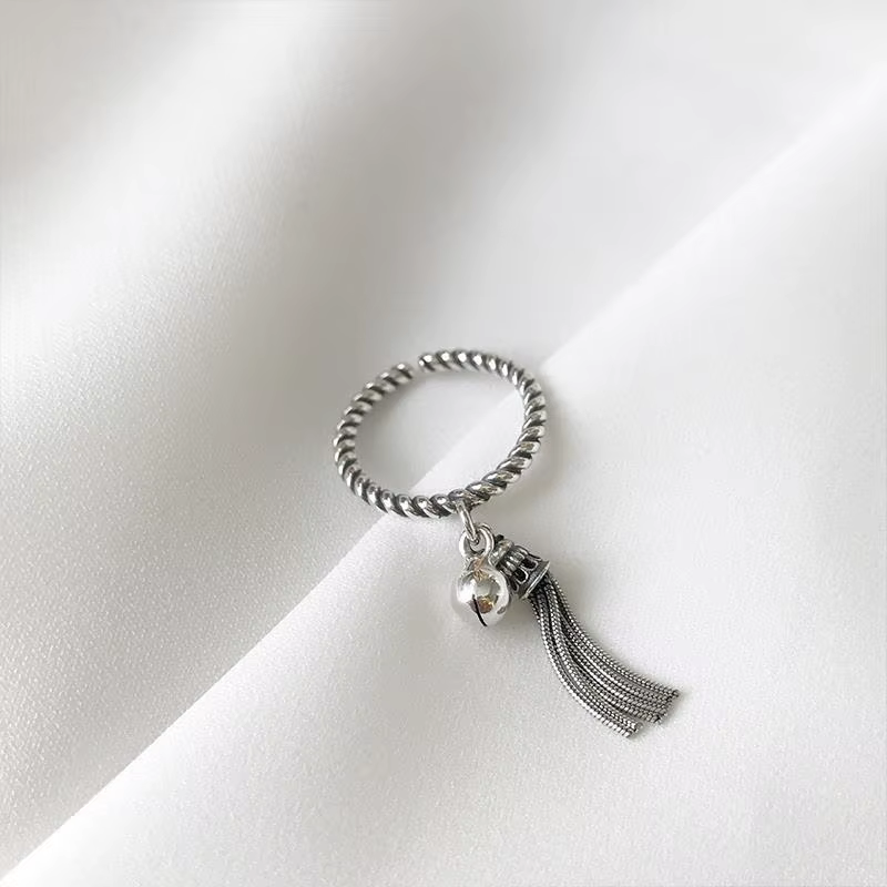 YIZIZAI-Bagues à pampilles réglables en argent pour femmes, pendentif chimcréatif, bijoux de fiançai