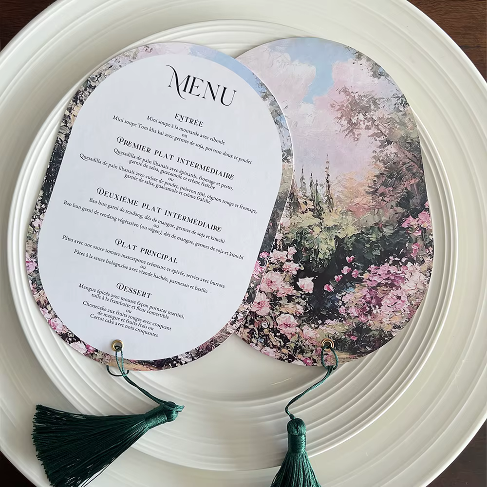 Menu de mariage personnalisé, menu de mariage personnalisé, personnalisation de carte de menu de mar