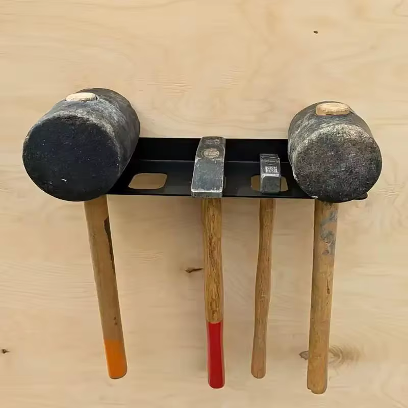 Organisation de garage avec support mural pour marteau en métal durable, rangement d'outils