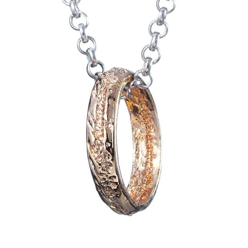 Collier pendentif en or et argent pour hommes et femmes, bague de film chaud, haute qualité, bijoux 