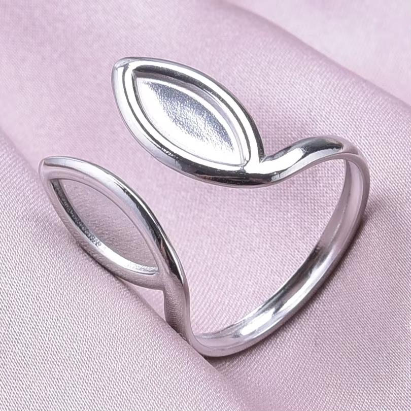 Bague Oreilles de Lapin en Acier Inoxydable pour Femme et Homme, Anneau Réglable, Bijoux Personnalis