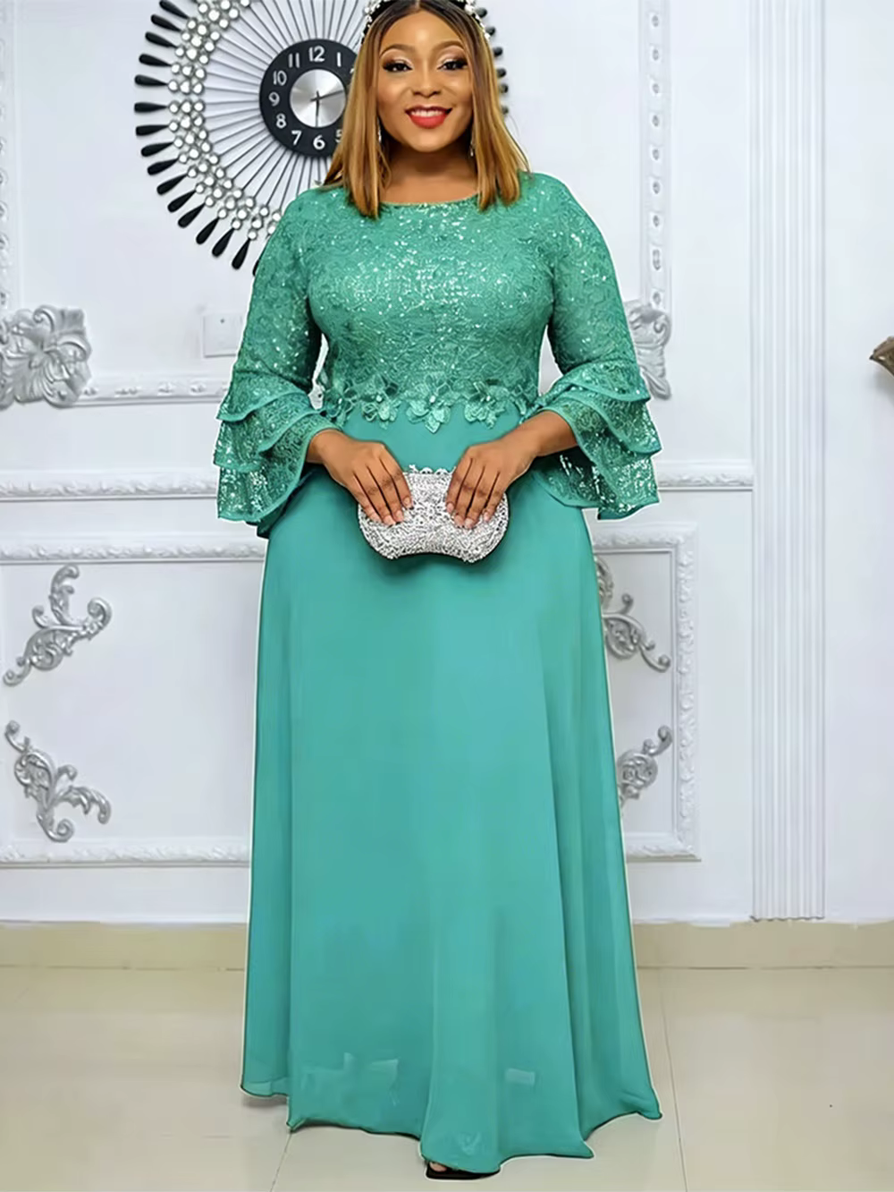 Abayas-Robe de Luxe pour Femmes Musulmanes Africaines, Caftan Marocain, Boubou, Djellaba, Soirée, 20