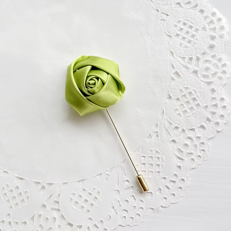 Hommes marié boutonnière broches mariage Corsage femmes broche fleurs Roses soie marié boutonnière m