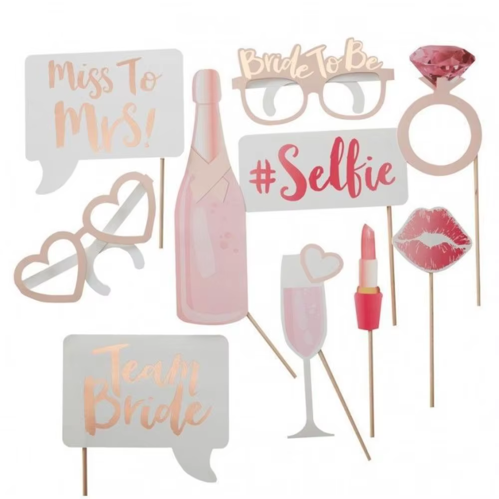 Ensemble de 10/20/23 pièces pour future mariée, accessoires Photo pour mariage, saint-valentin, ente