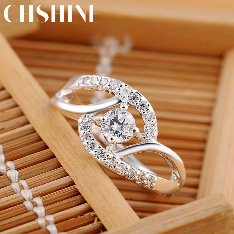 Bagues en argent Sterling 925 pour femmes, streetwear, diamant Zircon brillant, cadeaux de fête de m