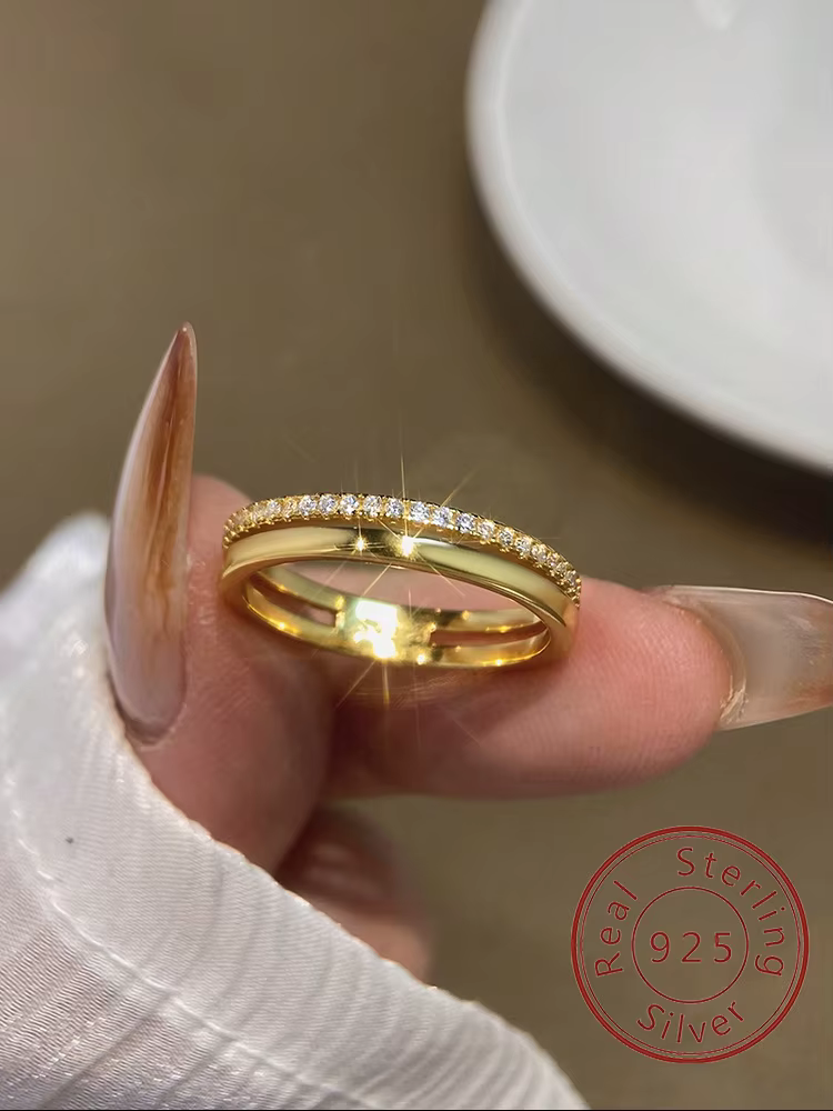 Bague en argent Sterling 925 pour femmes, magnifique bague classique en Zircon scintillant, fiançail