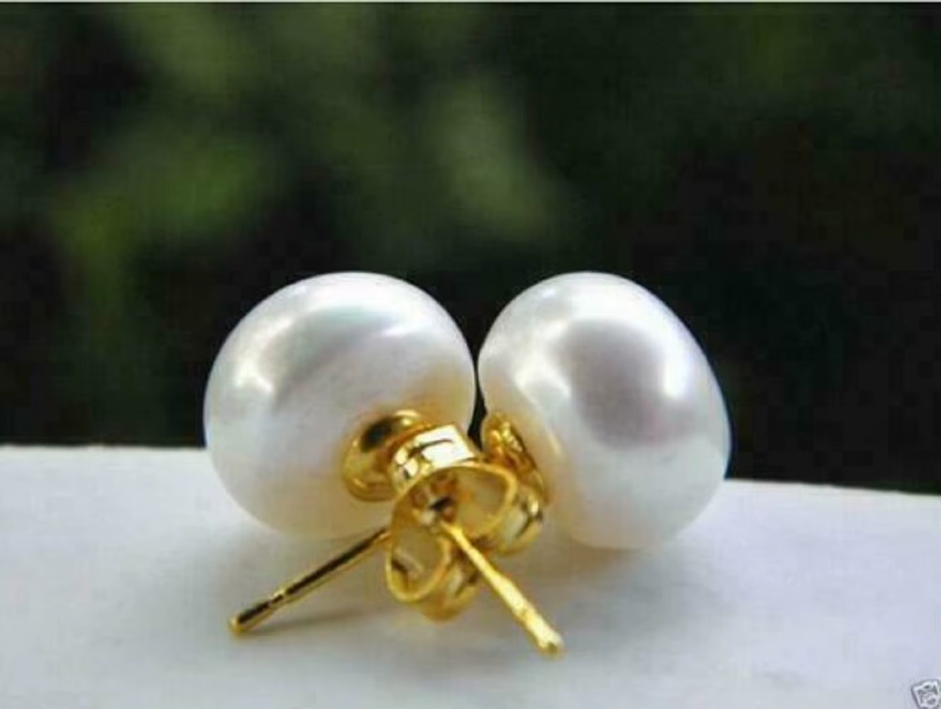 Boucles d'oreilles en or 14 carats, certificat d'article le plus vendu, AAA 7-8mm 8-9mm 9-10mm 10-11