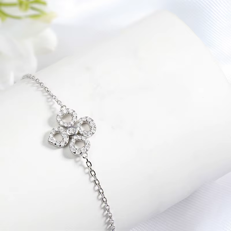 Bracelets Smyoue ajustables en moissanite pour femmes, certifiés étincelants, plaqués or 18 carats, 