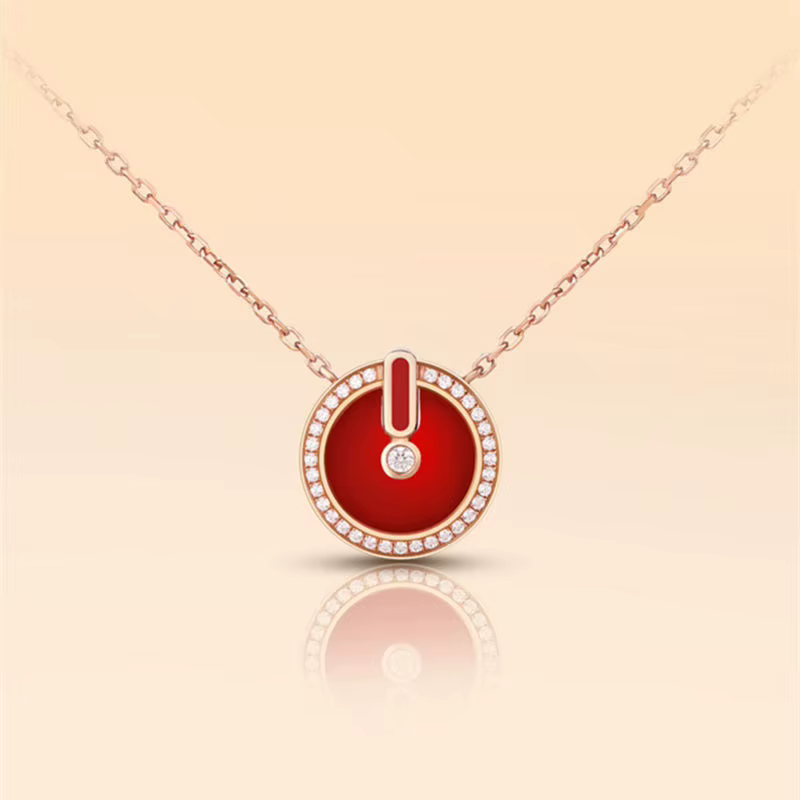 Collier en émail avec Signature supérieure originale pour femmes, Design exquis incrusté, personnali