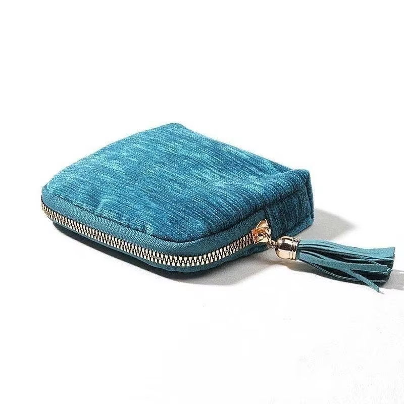 Sac de rangement pour bijoux à 5 couches, pochettes en velours pour montres, bracelets, bagues, bouc
