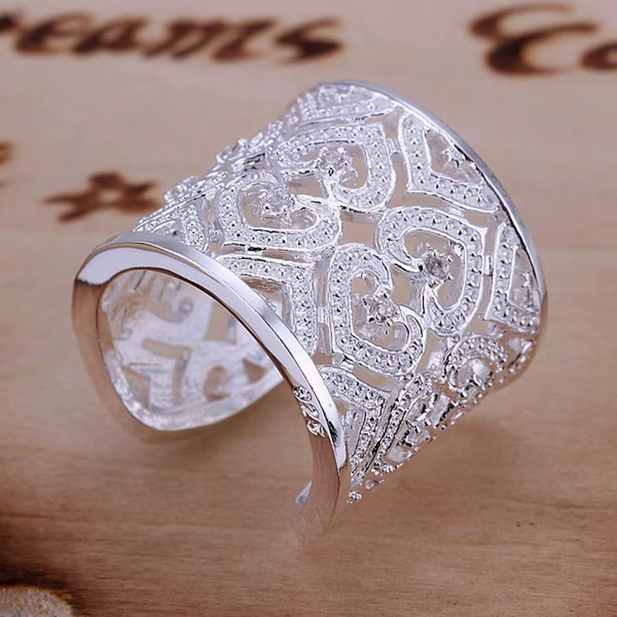 Bague en argent Sterling 925 pour femmes, bijoux à breloques nobles, en cristal, magnifique, pour fê
