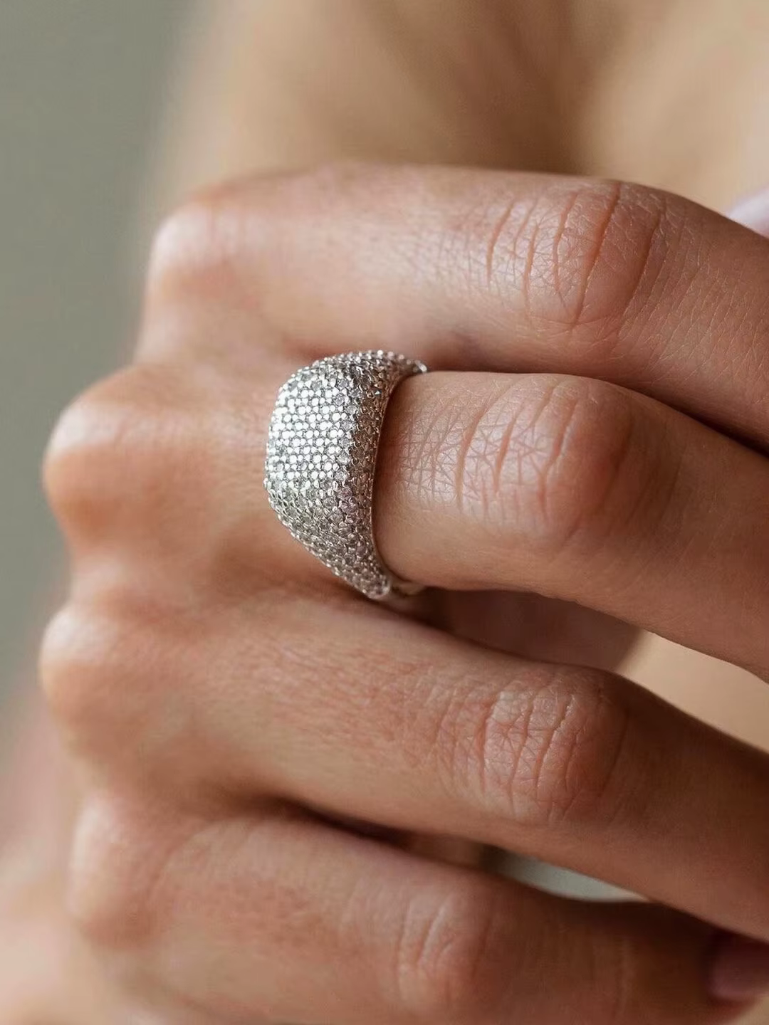 Bagues pour femmes Little Finger, micro-pavé de moissanite, géométriques, mignonnes, adorables, peti