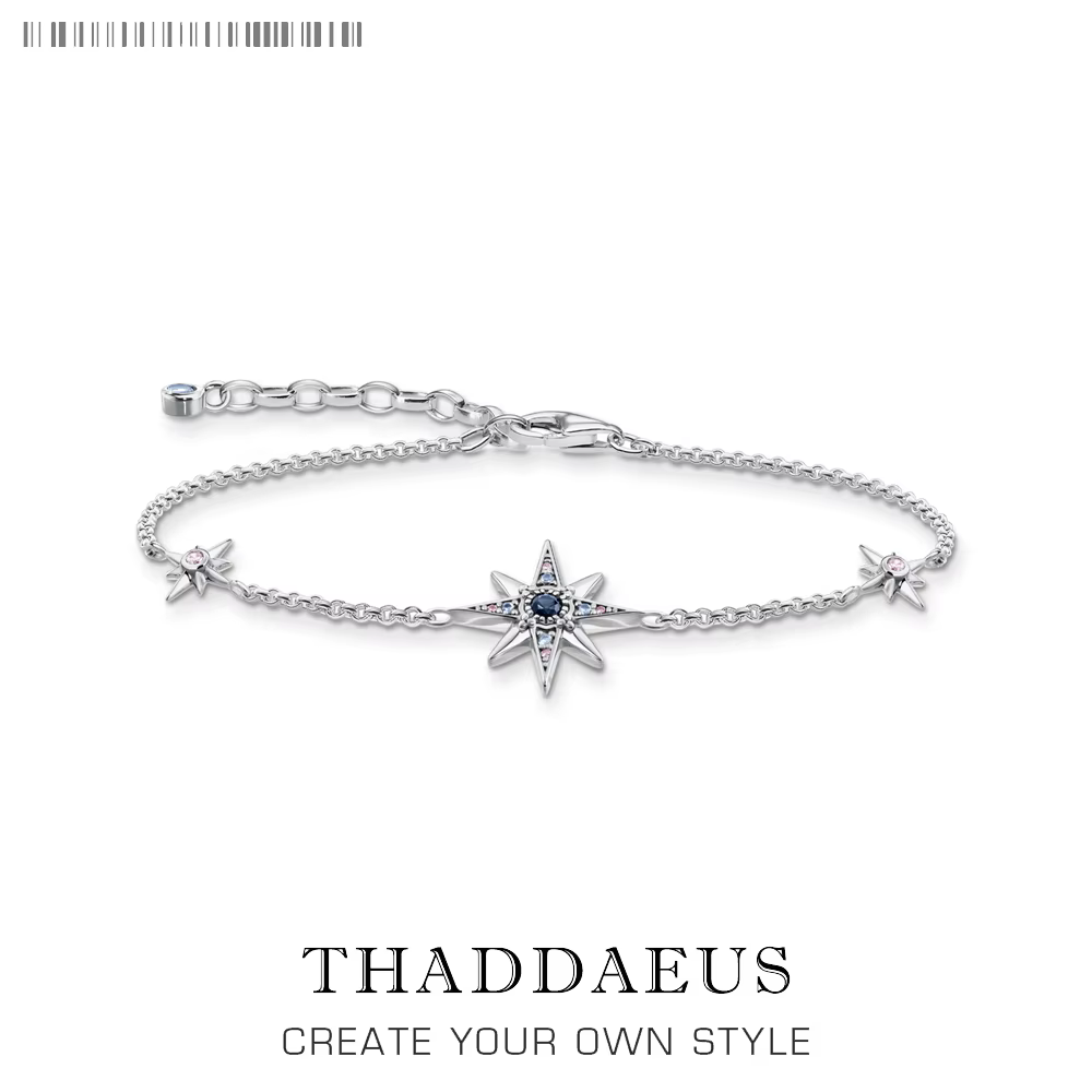 Bracelet étoile royal en argent Sterling 925, bijoux fins, cadeau bohème pour femmes, flambant neuf