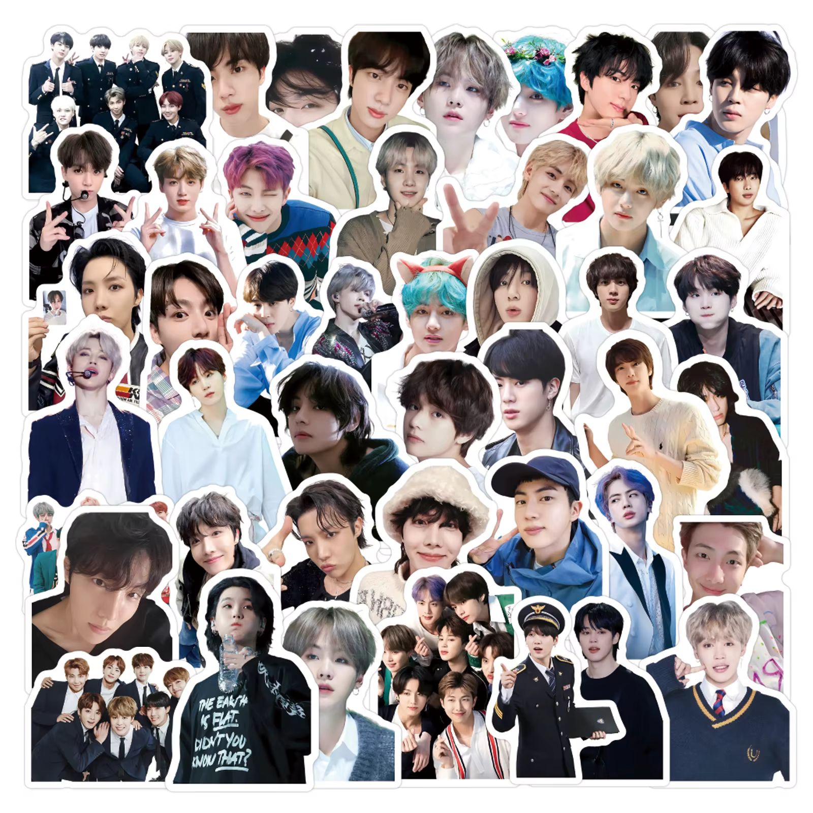 Ensemble d'autocollants Kpop Idol, 110 pièces, autocollants décoratifs pour téléphone portable, cade