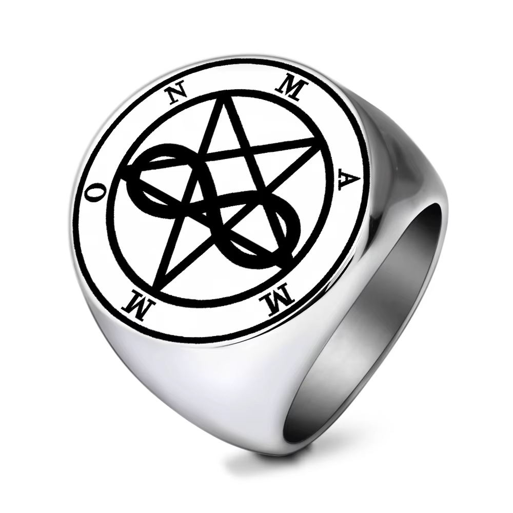 Sigil of Mammon Étoile de Terre, Pentacle, Pentagramme MF ite Symdains, Anneau Amulette, Caricature,