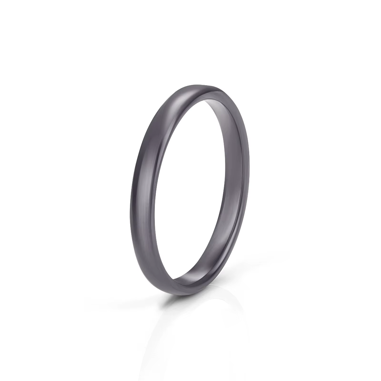 Bague Circulaire en Céramique pour Femme et Homme, Anneau Lisse et Mince, Design Simple, Esthétique,