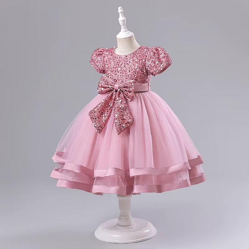 Nouvelle Robe de Mariage pour Filles 2026 - Robe de Cérémonie pour Enfants