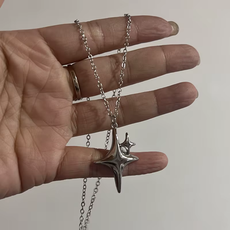 Collier pendentif pentagramme pour femmes et filles, ULen cuir étoile, accessoire de bijoux, style Y