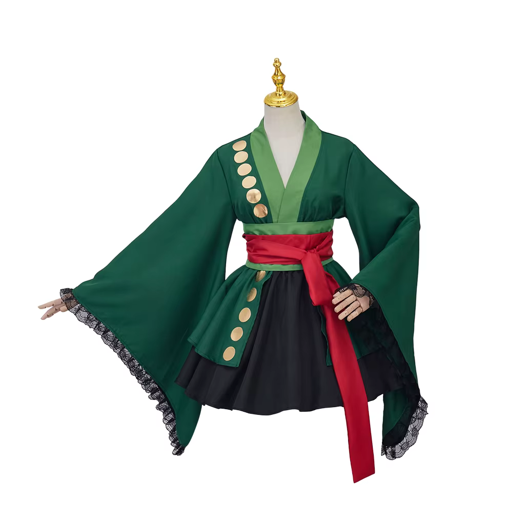 Costume de Cosplay Anime Roronoa, Robe Kimono Zoro, Costume complet pour femmes, tenue Lolita, Costu