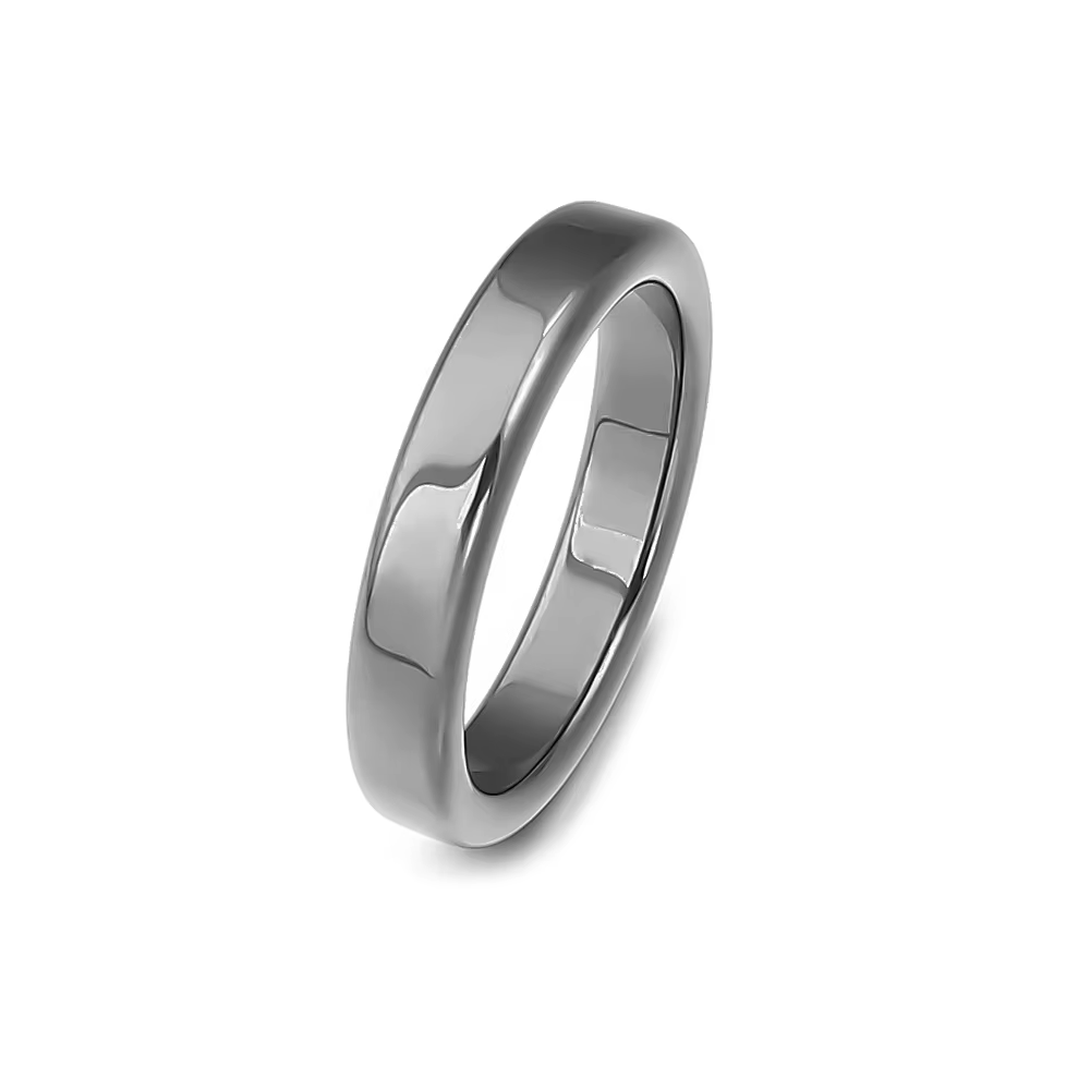 Bague en pierre biliaire noire, en hématite naturelle, sans soins de santé magnétiques, Protection c