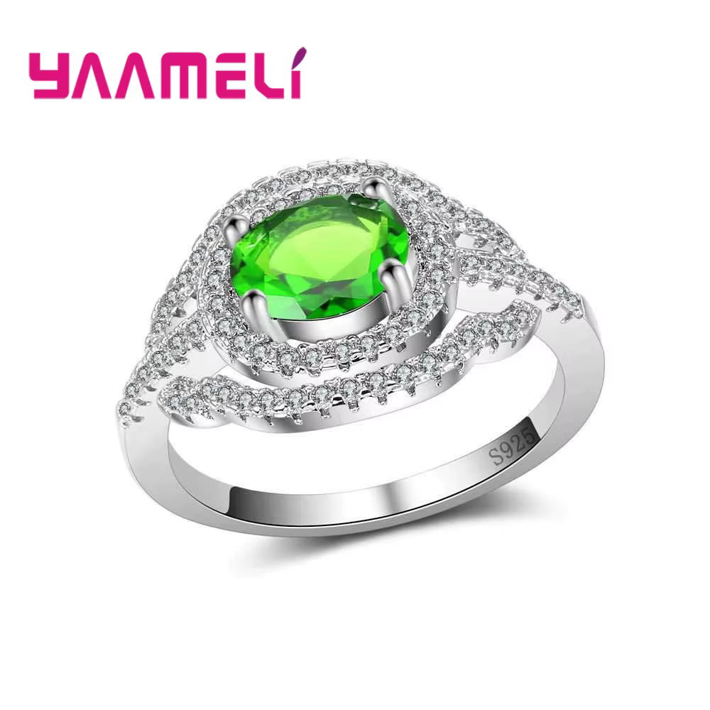 Bague de Fiançailles en Argent Sterling 925 pour Femme, Jolis Cadeaux pour les Travailleurs