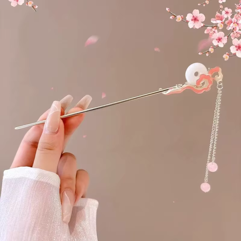 Accessoire de cheveux romantique de Style chinois, bijoux en alliage, aiguille à cheveux pour femmes