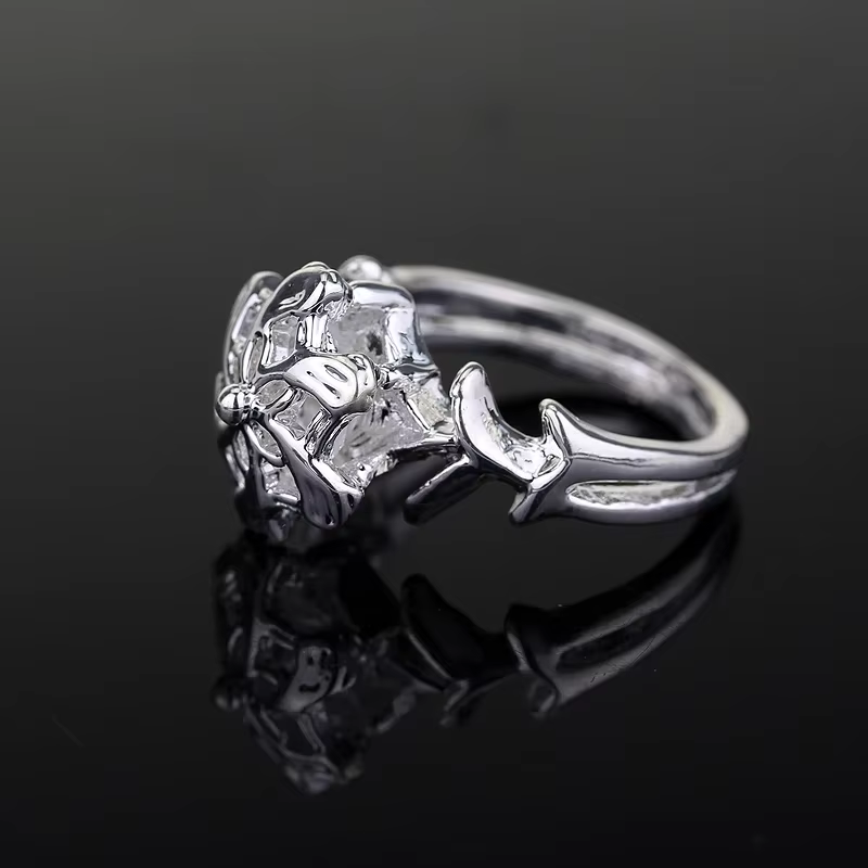 Film The Galadriel Nenya couleur argent bague de mariage pour homme femmes couleur argent anneaux bi