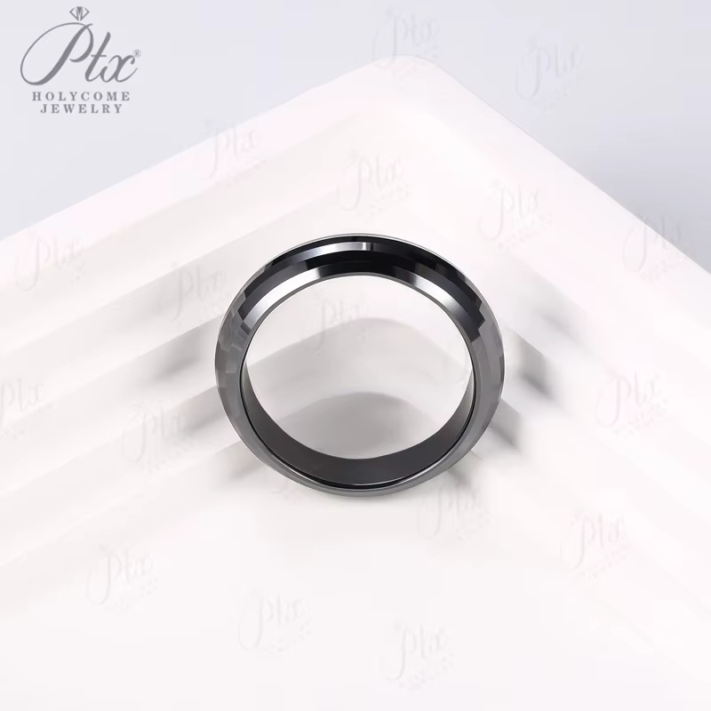 Bague en moissanite en gros, design unisexe exquis et élégant, idéale comme cadeau de fête ou access