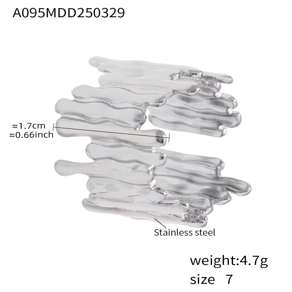 Bagues en acier inoxydable texturé d'écorce bicolore pour femmes et hommes, plaqué or 18 carats, éta