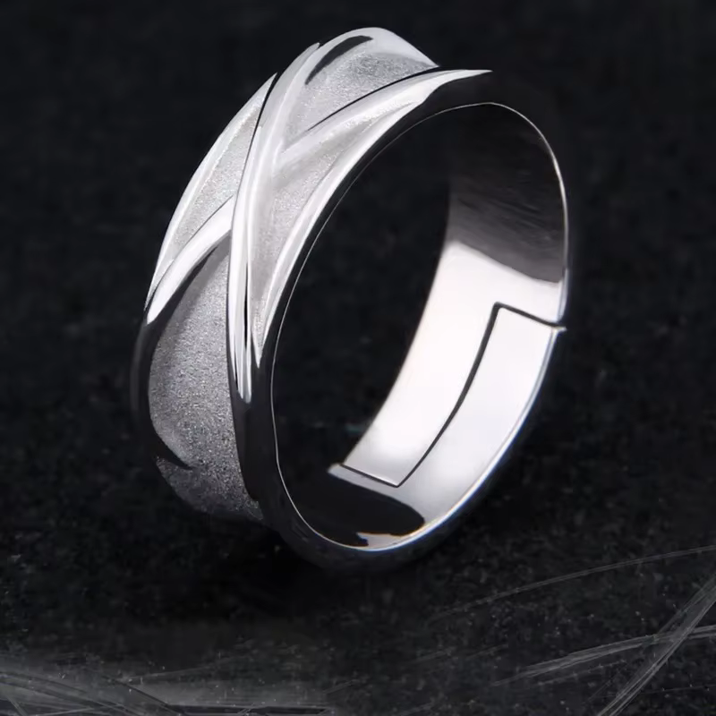 Bague noire réglable en argent pur 925, Anime Super Z Goku, pour femmes et hommes, bijoux Cosplay, a