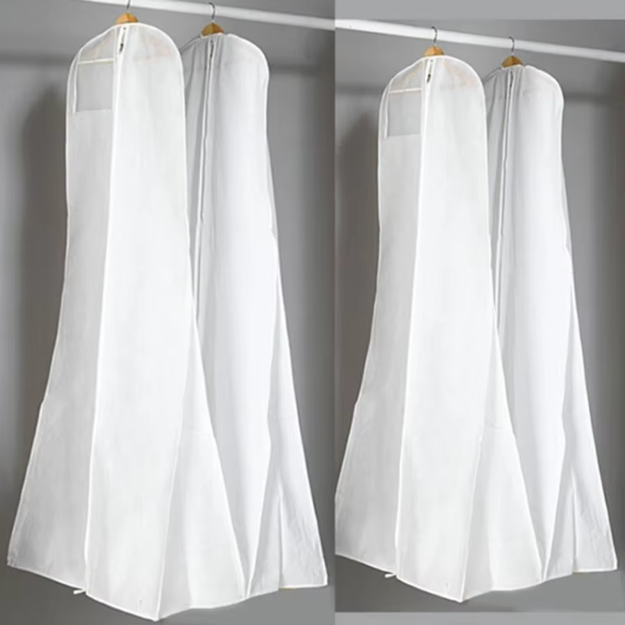 Nouveauté robe de mariée couverture sacs housse anti-poussière robe à glissière housse anti-poussièr