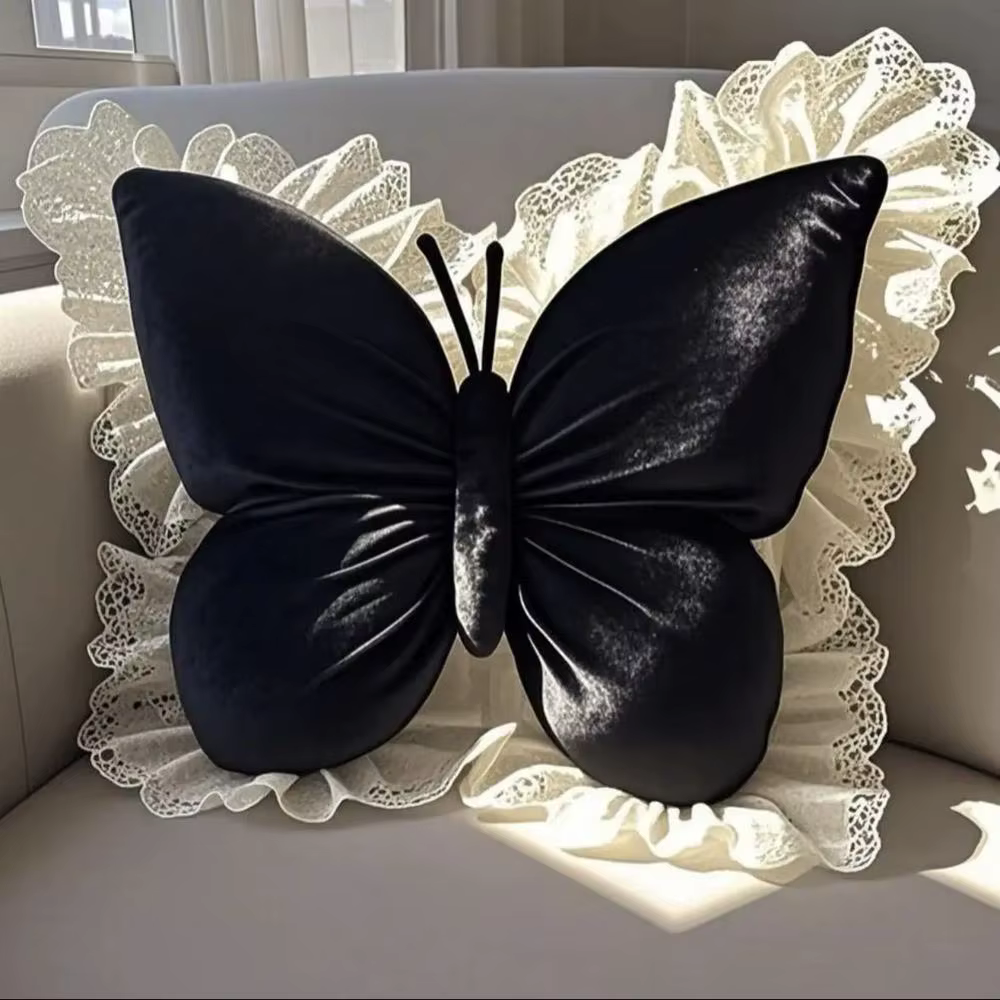 Mignon princesse papillon bureau oreiller salon arc chambre voiture canapé coussin maison nouveau or