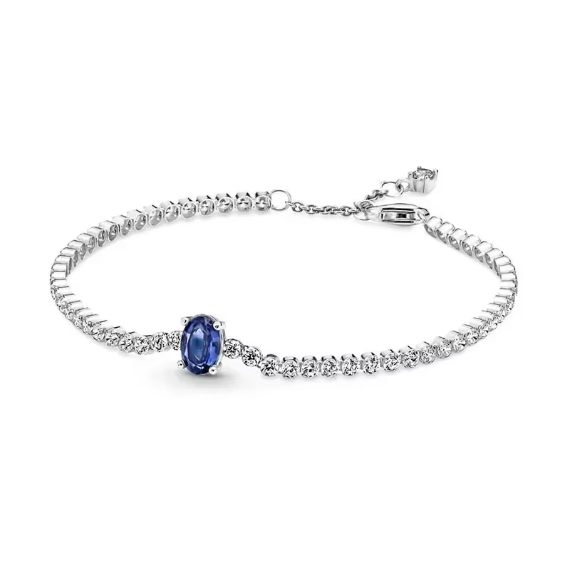 Bracelet de tennis étoile en argent sterling 925 pour femmes, de haute qualité, à la mode, classique