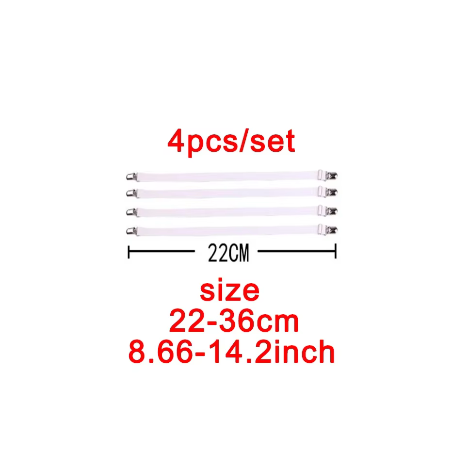 Bande de fixation élastique pour drap de lit, 4 pièces/ensemble, pinces pour drap de lit, ceinture r
