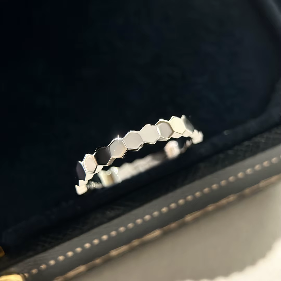 Bague classique en argent sterling S 925 pour femmes, bijoux de luxe, design en nid d'abeille, cadea
