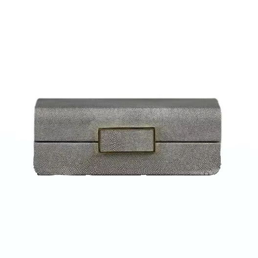 Boîte à bijoux en bois de luxe, double surface en cuir exquise, boîte à bijoux multifonctionnelle, s