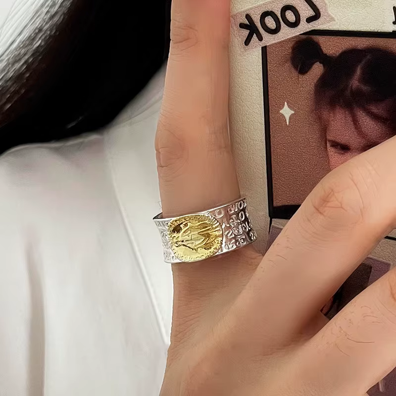 BF CLUB – bague en argent Sterling 925 pour femmes, bijoux, cœur jaune, doigt ouvert, fait à la main