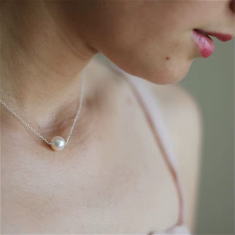 Collier ras du cou en pierre pour femmes, bijoux tendance élégants, grande perle de mariage, mode Im
